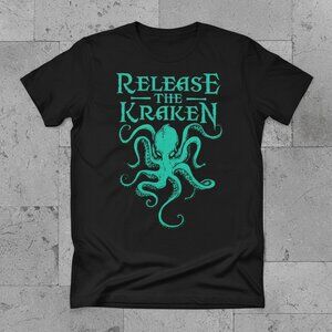 Release The Kraken Octopus Graphic T-Shirt – Mythical Sea Monster Tee